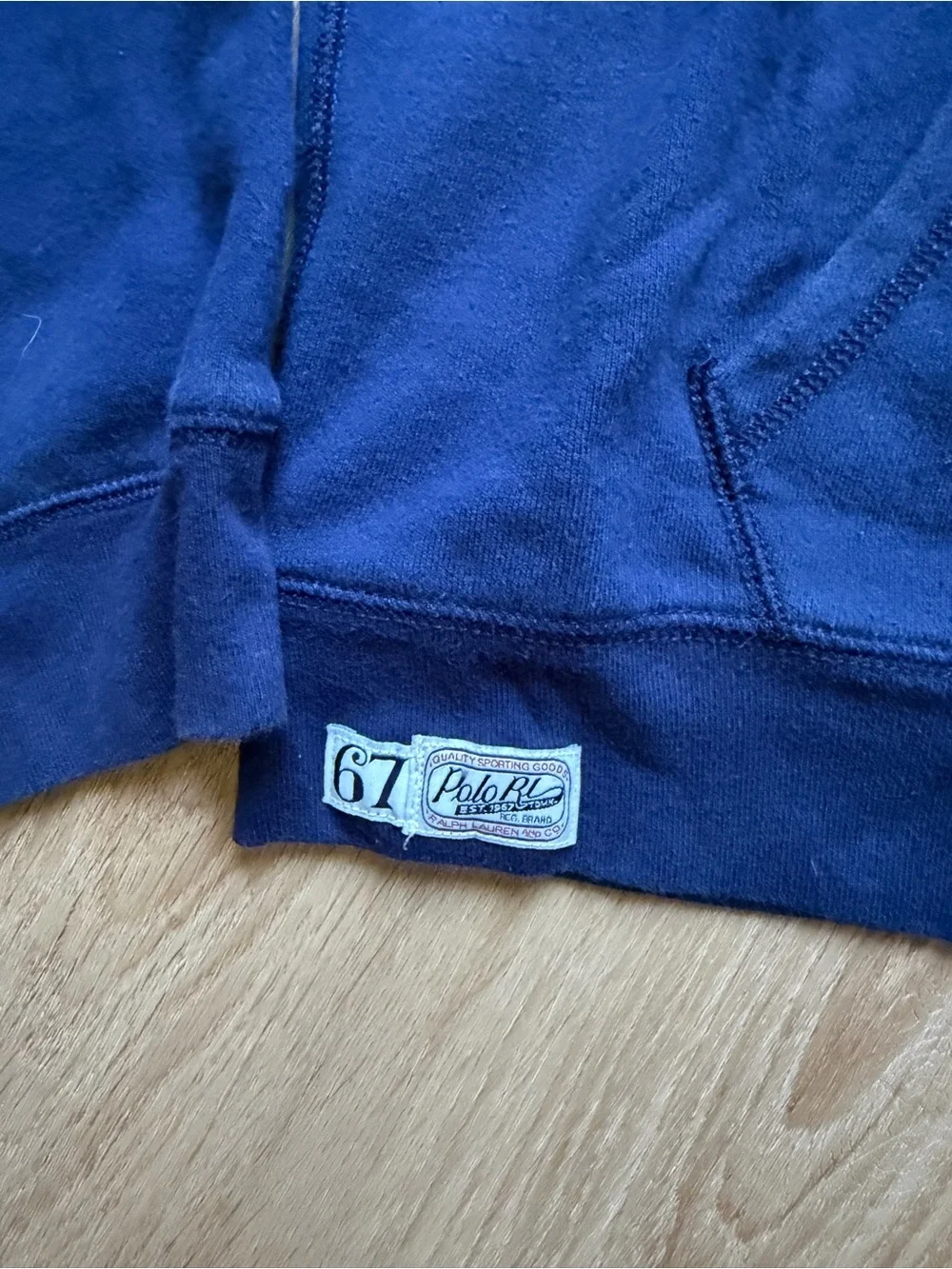 Polo by Ralph Lauren Navy Hoodie with Red Logo Kids
